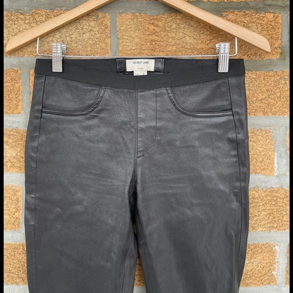Helmut Lang stretch leather leggings 2 - Picture 4 of 11